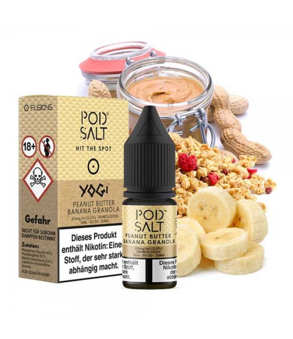 Pod Salt - Fusion - Peanut Butter Banana Granola B...