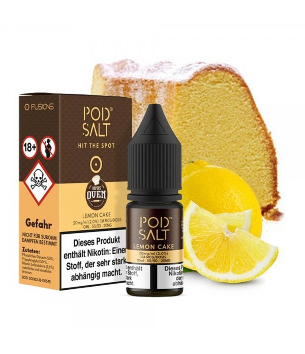 Pod Salt - Fusion - Lemon Cake Nikotinsalz Liquid ...