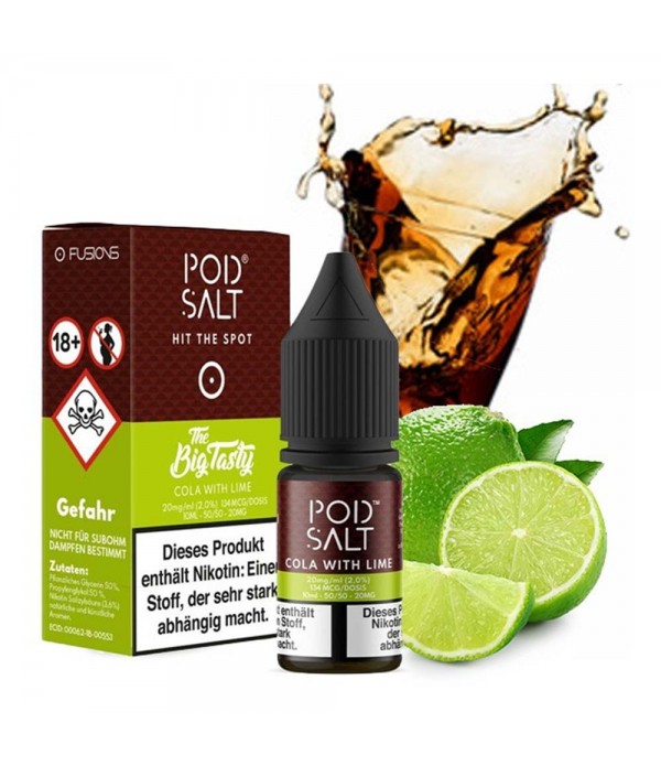 Pod Salt - Fusion - Cola and Lime Nikotinsalz Liqu...