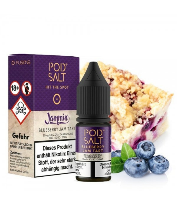 Pod Salt - Fusion - Blueberry Jam Tart Nikotinsalz...