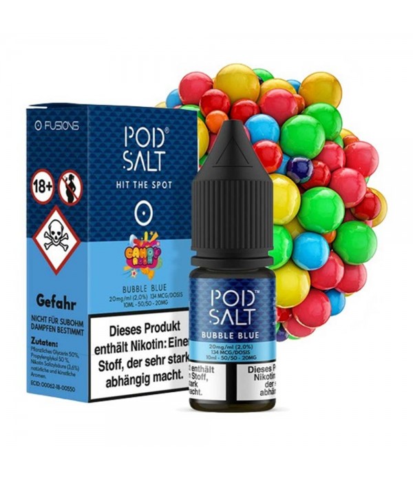 Pod Salt - Fusion - Bubble Blue Nikotinsalz Liquid...