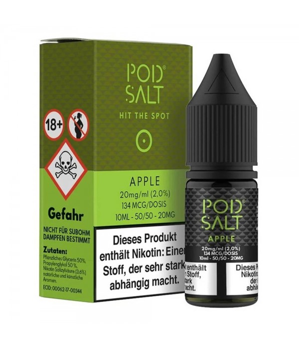 Pod Salt - Apple Nic Salt Liquid 10ml