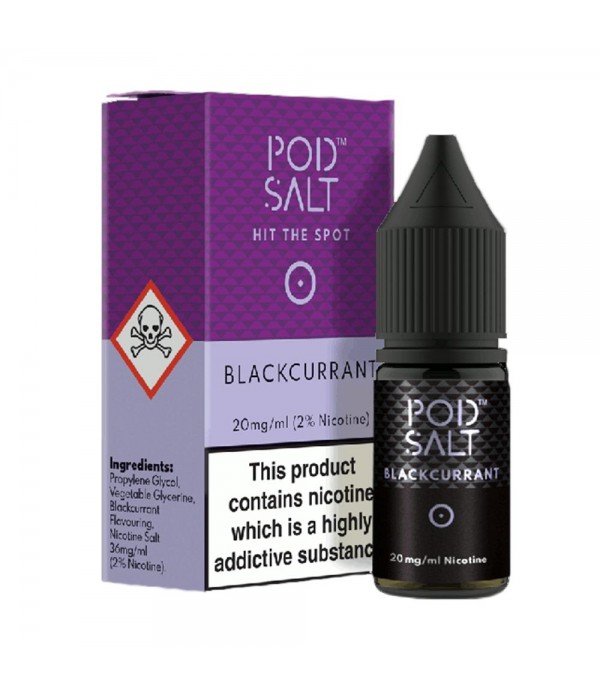 Pod Salt - Blackcurrant Nic Salt Liquid 10ml - 20m...