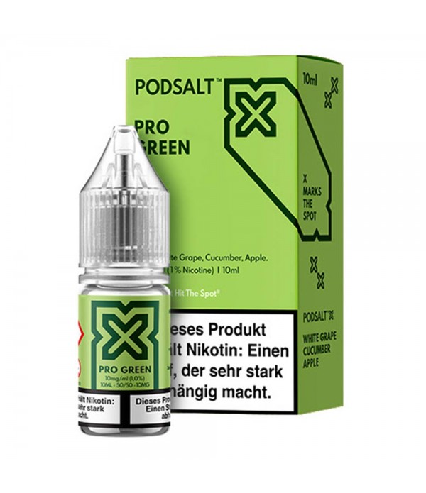 Pod Salt X - Pro Green Nic Salt e-Juice 10ml