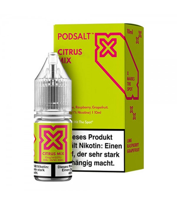 Pod Salt X - Citrus Mix Nicotine Salt e-Juice 10ml