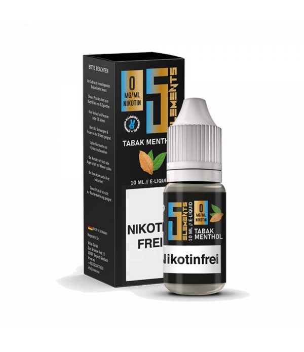 5 ELEMENTS - Tabak Menthol Liquid 10ml