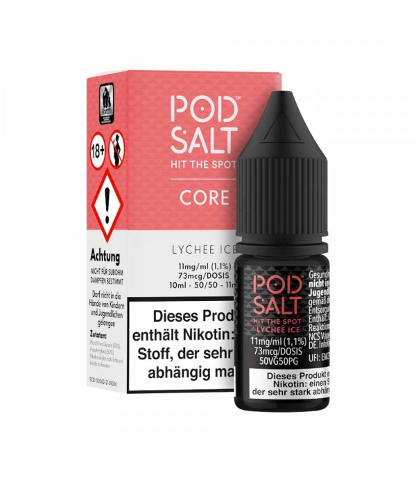 Pod Salt Core - Lychee Ice Nic Salt Liquid 10ml