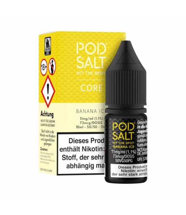 Pod Salt Core - Banana Ice Nic Salt Liquid 10ml