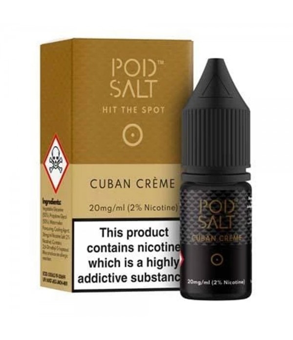 Pod Salt - Cuban Creme Nic Salt e-Juice 10ml