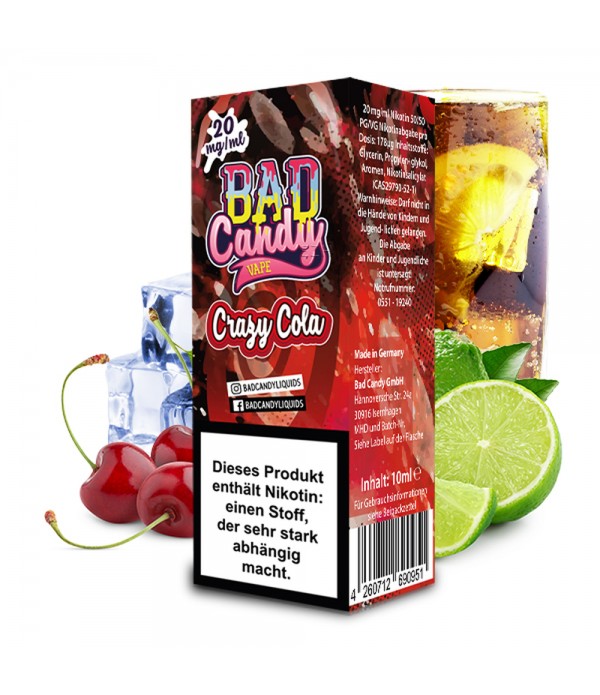 Bad Candy Nic Salt - Crazy Cola Liquid 20mg