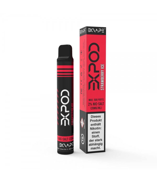 EXVAPE - EXPOD Disposable - Strawberry Ice 20mg