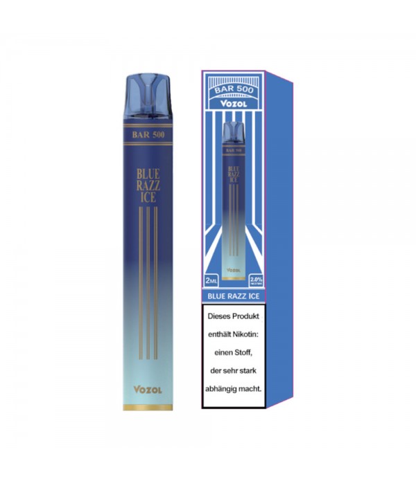 Vozol - Bar 500 Disposable Vape - Blue Razz Ice